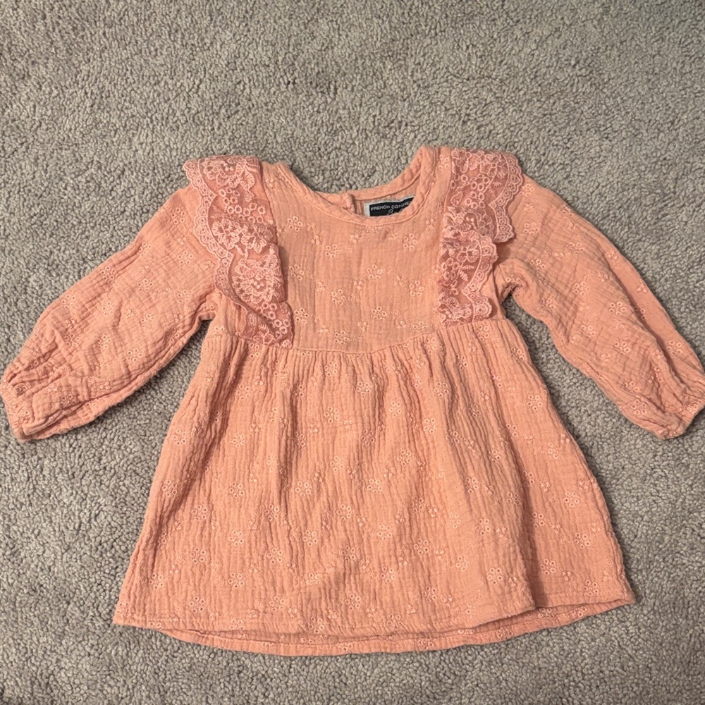 French Connection Baby Blush Lace Top